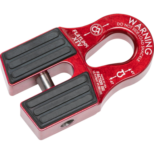 Factor 55 Flatlink XTV Winch Shackle Mount - Red - 00070-01