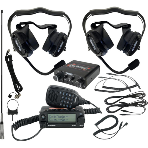 NavAtlas - NavAtlas Compact Kit with Behind the Headset - Two Premium Headsets - Black - NIRBHBK2