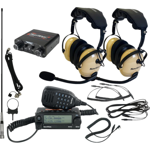 NavAtlas - NavAtlas Compact Kit with Over the Head Headset - Two Premium Headsets - Beige - NIROHBE2