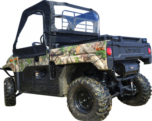 Seizmik - Seizmik Soft Doors - Upper - Rear Windshield - Black - 51-20988