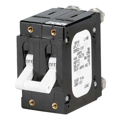 Paneltronics - Paneltronics 'C' Frame Magnetic Circuit Breaker - 60 Amp - Double Pole - White