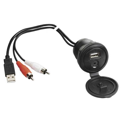 Jensen - JENSEN USB &amp; Auxiliary Audio Input Jack - 10&#39;