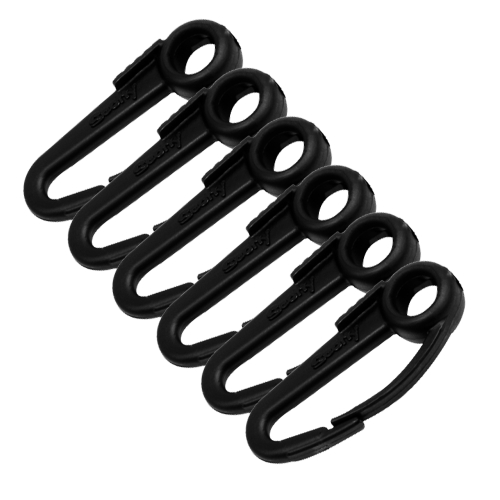 Scotty - Scotty Nylon Snap Hook Black 6-Pack