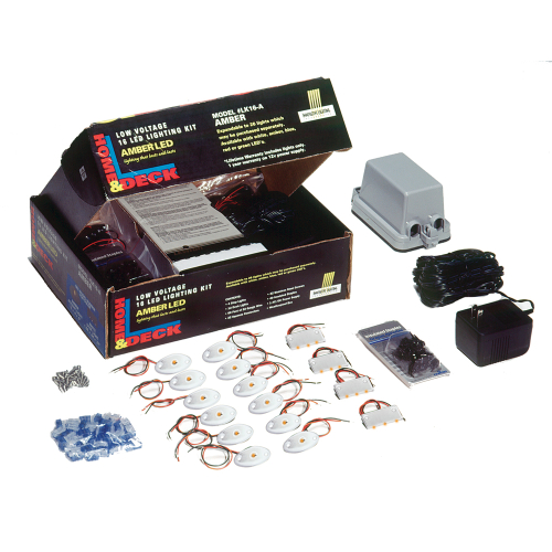 Innovative Lighting - Innovative Lighting Deck & Dock LED Kit - Amber LED/White Housing