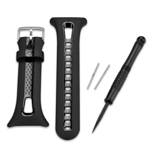 Garmin - Garmin Replacement Band f/Forerunner&reg; 10 & 15 - Black - Large