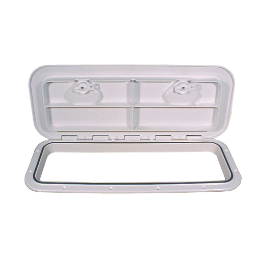 Beckson Marine - Beckson 10x24" Flush Hatch Horizontal or Vertical - White