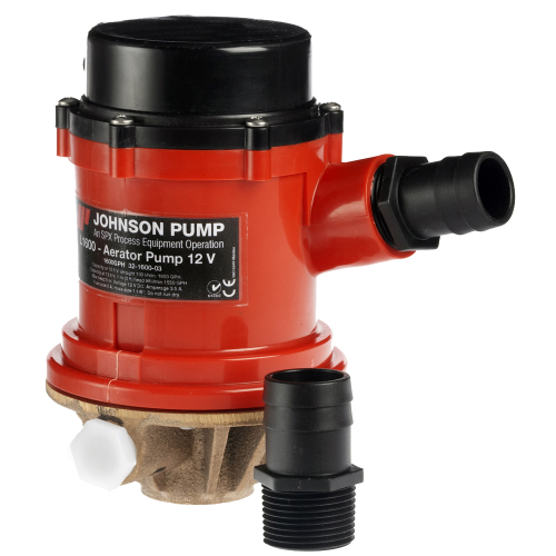 Johnson Pump - Johnson Pump Pro Series 1600 GPH Tournament Livewell/Baitwell Pump  - 12V