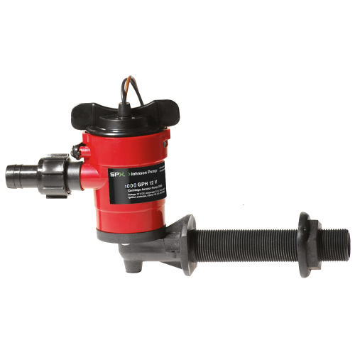 Johnson Pump - Johnson Pump Cartridge Aerator 1000 GPH 90&#176; Intake - 12V