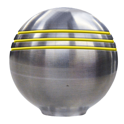 Schmitt & Ongaro Marine - Schmitt &amp; Ongaro Throttle Knob - 1-⅞" - Gold Grooves