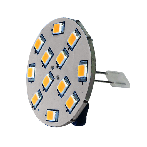 Lunasea Lighting - Lunasea G4 10 Back Pin LED Light Bulb - 12VAC or 10-30VDC/2W/140 Lumens - Warm White