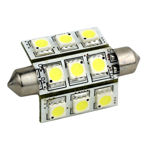 Lunasea Lighting - Lunasea 3-Sided 9 LED Festoon - 10-30VDC/2W/141 Lumens - Warm White