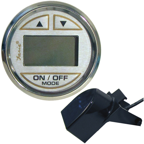 Faria Beede Instruments - Faria Kronos 2" Depth Sounder w/Transom Mount Transducer