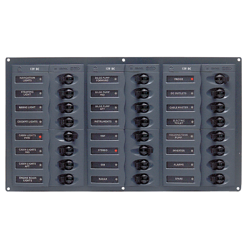 BEP Marine - BEP DC Panel - 24-Way - No Meter
