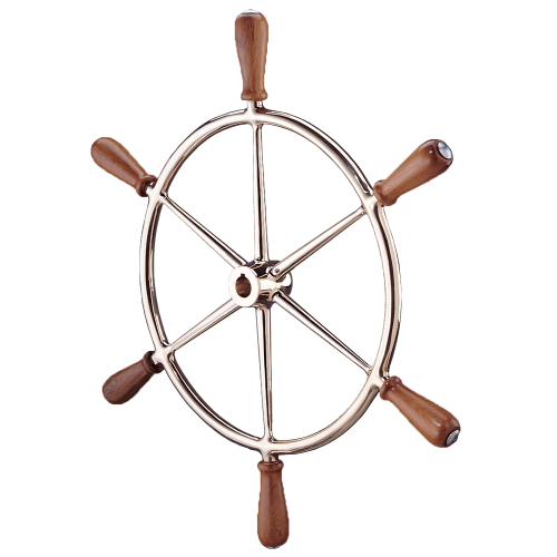 Edson Marine - Edson 24" Bronze Wheel w/Teak Handles