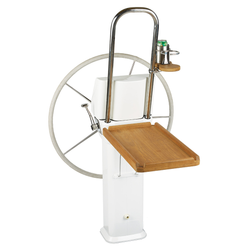Edson Marine - Edson Teak Fold Down Luncheon Table - Edson Vision Series/Console Pedestal
