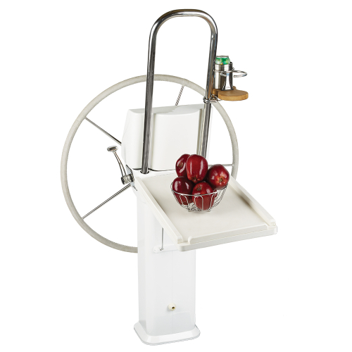 Edson Marine - Edson White Poly Fold Down Luncheon Table - Edson Vision Series/Console Pedestal