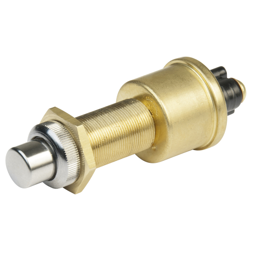BEP Marine - BEP 2-Position SPST Heavy-Duty Push Button Switch - OFF/(ON) - 35 Amp