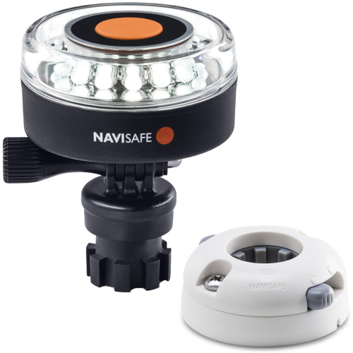 Navisafe - Navisafe Navilight 360&deg; 2NM White w/Navimount Base &amp; Horizontal Mount - White