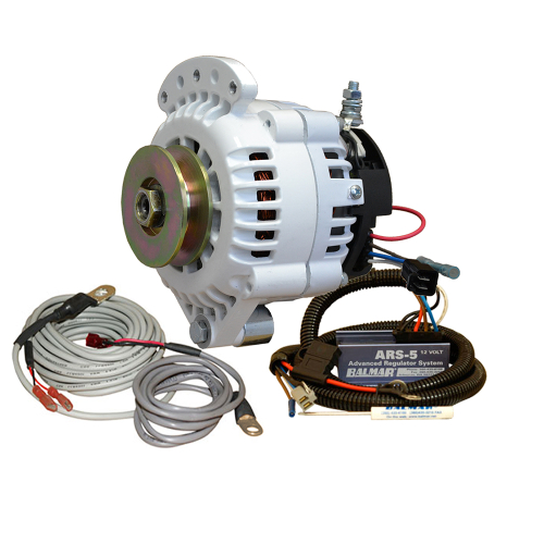 Balmar - Balmar 621 Series Alternator - Spindle Mount(Single Foot) Charging Kit - 100A - 12V
