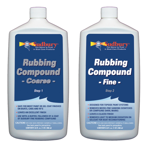 Sudbury - Sudbury Rubbing Compound Kit - Step 1 Coarse &amp; Step 2 Fine - 32oz Each