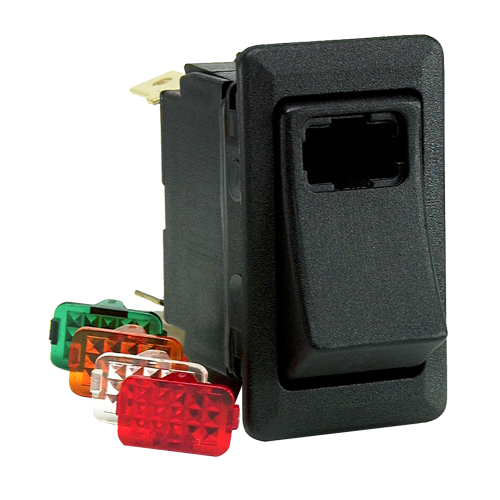 Cole Hersee - Cole Hersee Lighted Rocker Switch SPST On-Off 3 Blade