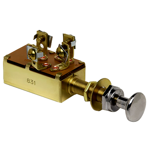 Cole Hersee - Cole Hersee Push Pull Switch SPDT Off-On1-On2 4 Screw
