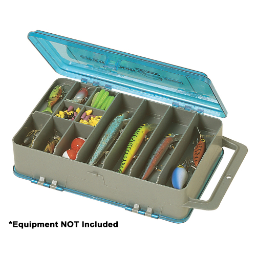 Plano - Plano Double-Sided Tackle Organizer Medium - Silver/Blue