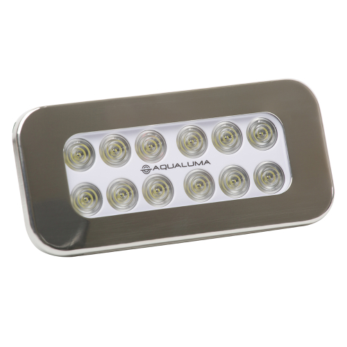 Aqualuma LED Lighting - Aqualuma Flush Mount Spreader Light 12 LED - Stainless Steel Bezel