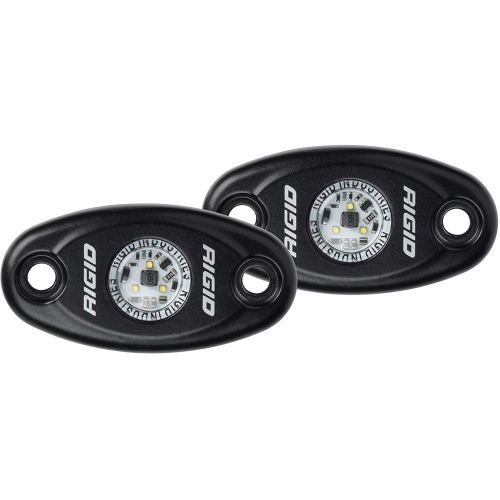 RIGID Industries - RIGID Industries A-Series Black High Power LED Light - Pair - Amber