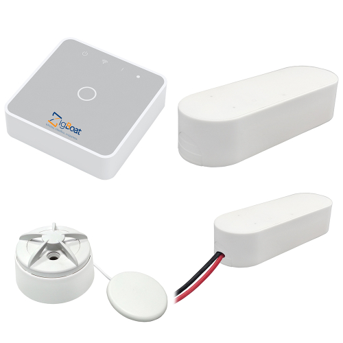 Glomex Marine Antennas - Glomex ZigBoat&trade; Starter Kit System - Gateway, Battery, Door/Porthold &amp; Flood Sensor