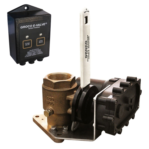 GROCO - GROCO 1" Bronze Electric Flanged Seacock - 12V
