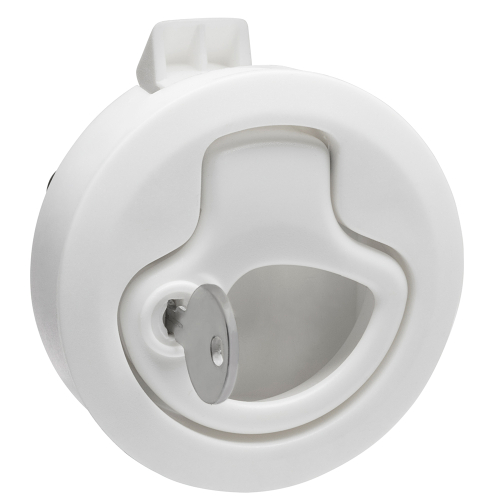 Whitecap - Whitecap Compression Handle Stainless Steel/White Nylon Locking - 1/4 Turn