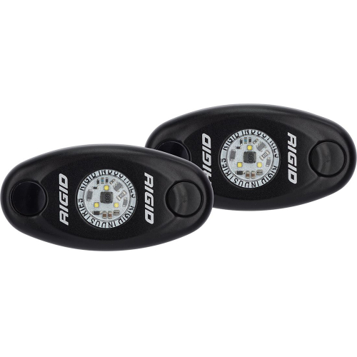 RIGID Industries - RIGID Industries A-Series Black Low Power LED Light Pair - Amber