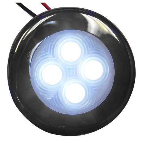 Aqua Signal - Aqua Signal Bogota 4 LED Round Light - White LED w/Stainless Steel Housing