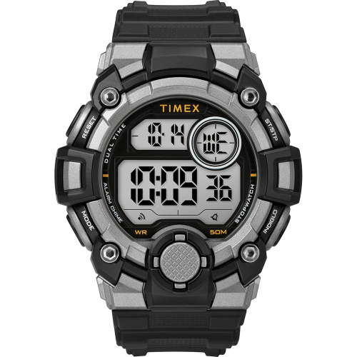 Timex - Timex Men&#39;s A-Game DGTL 50mm Watch - Black/Grey
