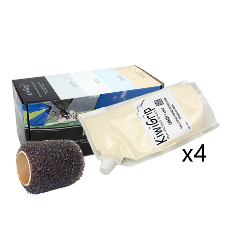 KiwiGrip - KiwiGrip 4 - 1 Liter Pouches - Cream w/4" Roller