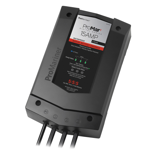 ProMariner - ProMariner ProMar1 DS Digital - 15 Amp - 3 Bank Charger
