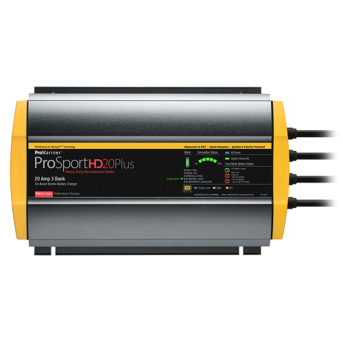 ProMariner - ProMariner ProSportHD 20 Plus Gen 4 - 20 Amp - 3 Bank Battery Charger