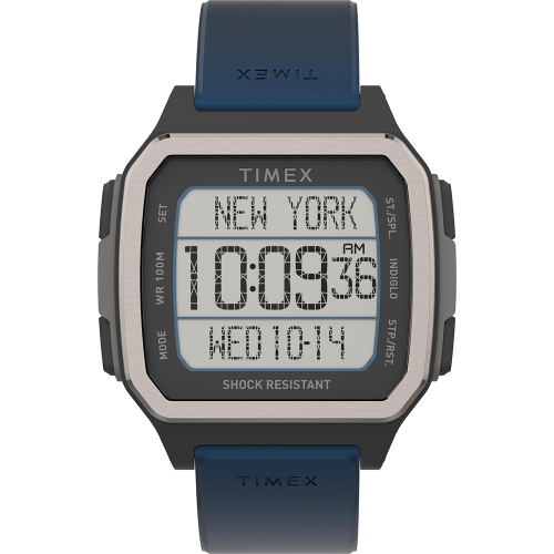 Timex - Timex Command Urban 47mm - Black Case w/Blue Strap