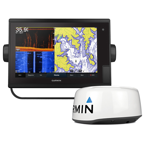 Garmin - Garmin GPSMAP&reg; 1242xsv Plus Touchscreen GPS/Fishfinder Combo w/GMR 18HD+ Radar
