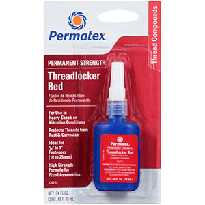 Permatex - Permatex Permanent Strength Threadlocker RED Tube - 10ml