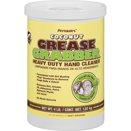 Permatex - Permatex Grease Grabber&trade; Coconut Hand Cleaner Tub - 4lb