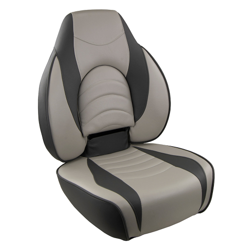 Springfield Marine - Springfield Fish Pro High Back Folding Seat - Charcoal/Grey