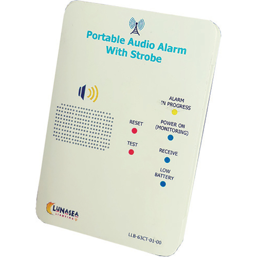 Lunasea Lighting - Lunasea Controller f/Audible Alarm Receiver w/Strobe Qi Rechargeable