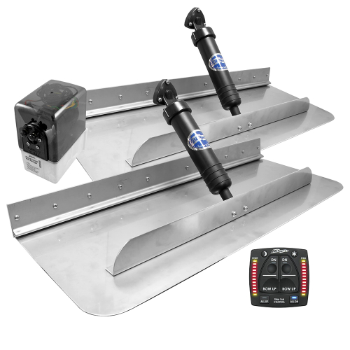 Bennett Marine - Bennett Marine 30x12 Hydraulic Trim Tab System w/One Box Indication