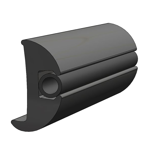 TACO Marine - TACO Flexible Vinyl Black Rub Rail 1-1/16" x 1-7/8" 50&#39;L