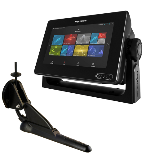 Raymarine - Raymarine Axiom 7 DV MFD w/CPT-100DVS Transom Mount Transducer &amp; LightHouse North America Chart
