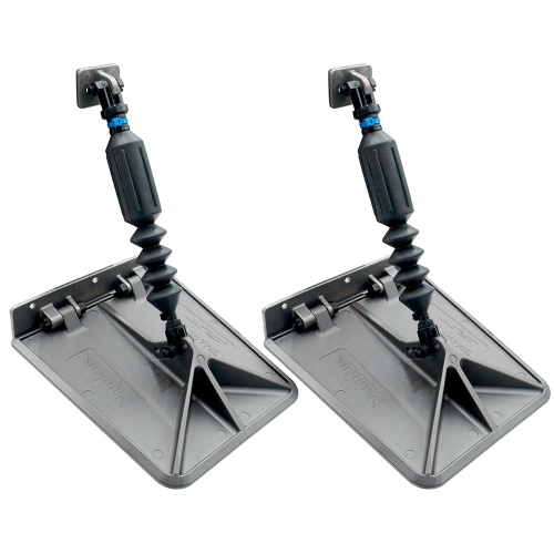 Nauticus - Nauticus SX 9.5 x 10 Smart Tabs 18-22&#39; Boats w/80lb Actuators - 150-240HP - Gunmetal Grey