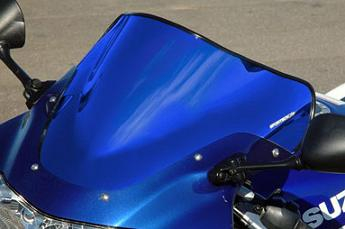 Sportech - Sportech V-Flow Chrome Series Windscreen - Blue Chrome - 45491099