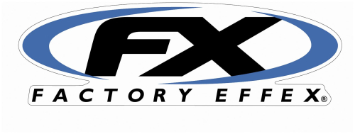 Factory Effex - Factory Effex 22in. Biggie FX Logo Sticker - Blue - 07-00008